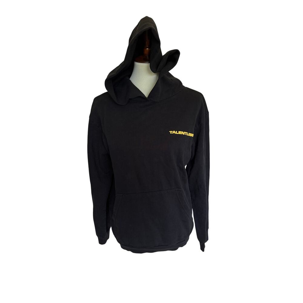 Talentless Stacked Graphic Hoodie - Black - Size Small